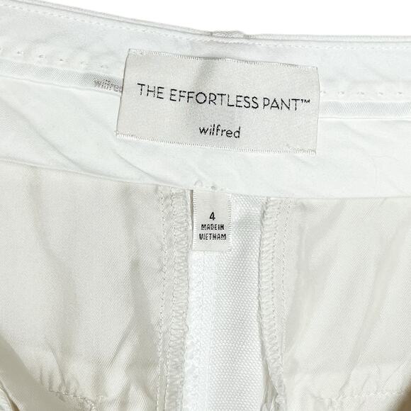 Aritzia White Wide Leg effortless Pants - Picture 8 of 13